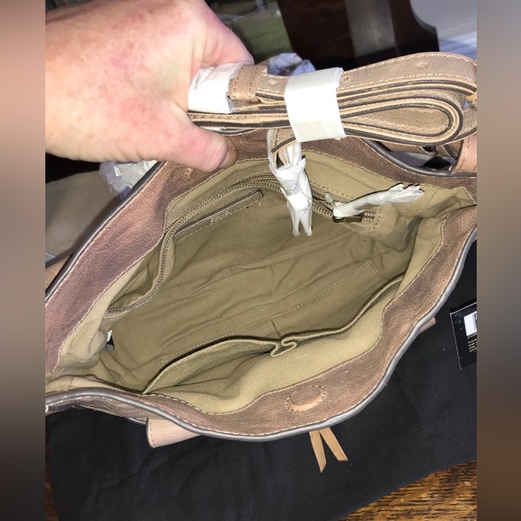 Frye Corrine Leather Crossbody Shoulder Bag Parchment Retail $328 - Picture 13 of 14